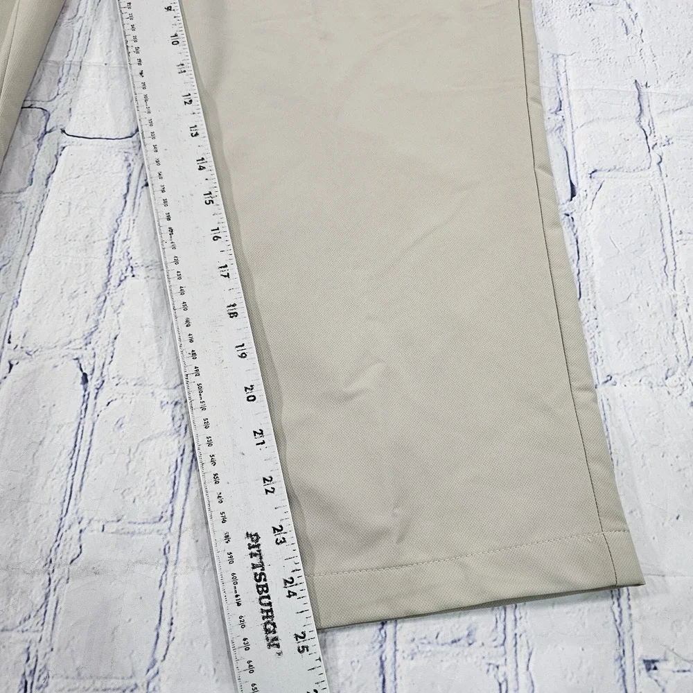 Banana Republic Chino Pants Mens 38x25 Khaki Performance Stretch Casual Trousers